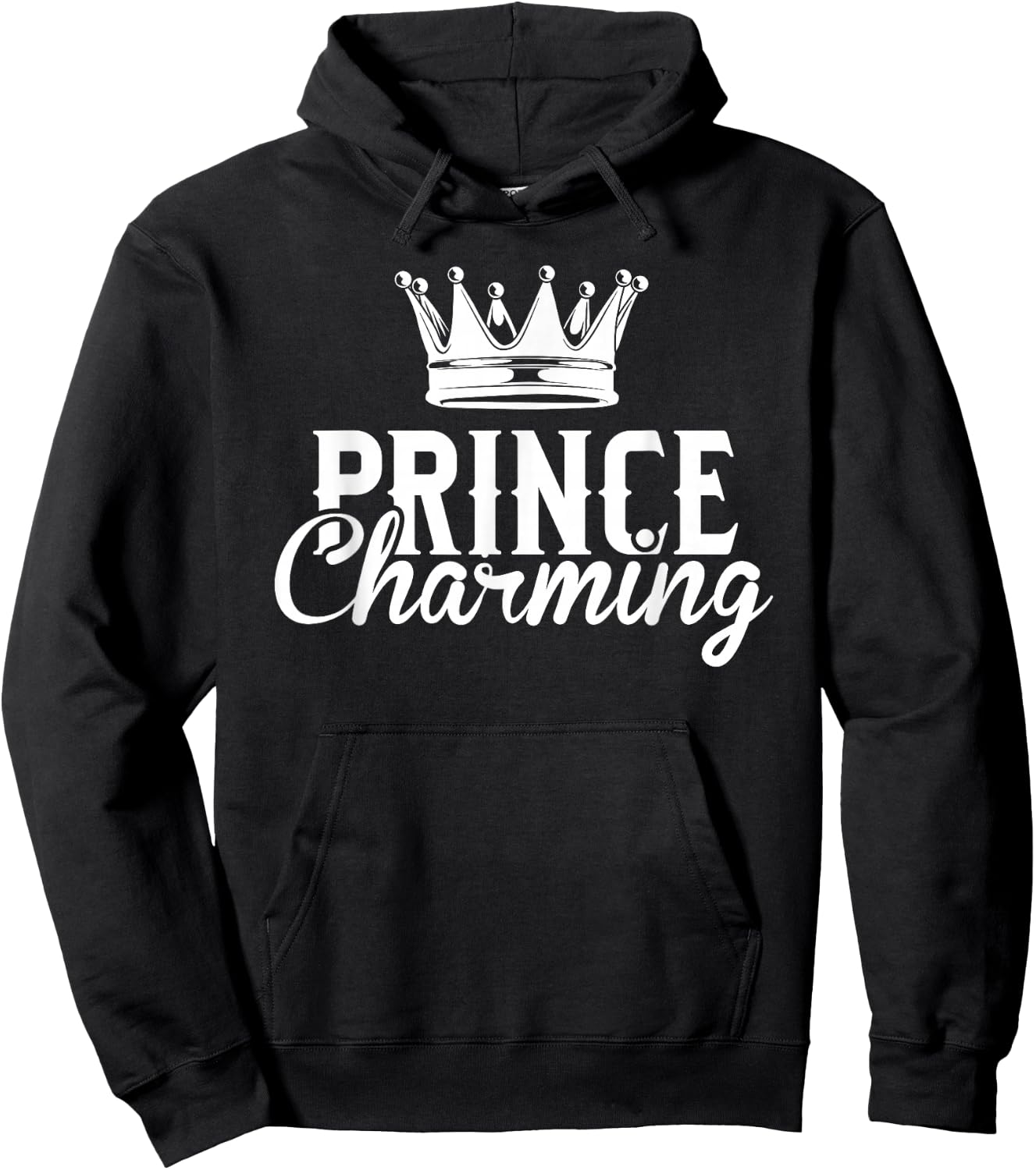 Prince Charming Funny Fairy Tale Halloween Lazy Costume Small Hoodie - Hoodie | Black