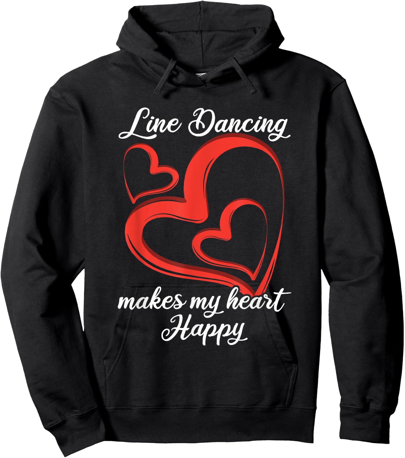 Line Dancing Rodeo Western Gift Line Dance Hoodie - Hoodie | Black