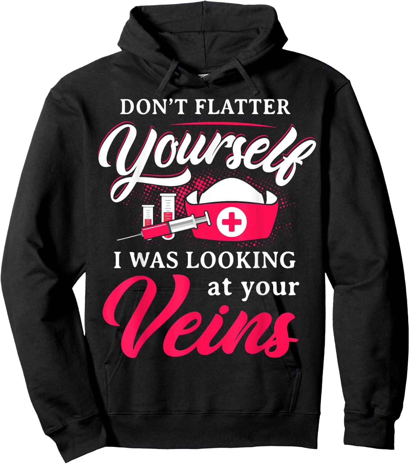 Funny Phlebotomy Technician Phlebotomist Nurse Women Hoodie - Hoodie | Black