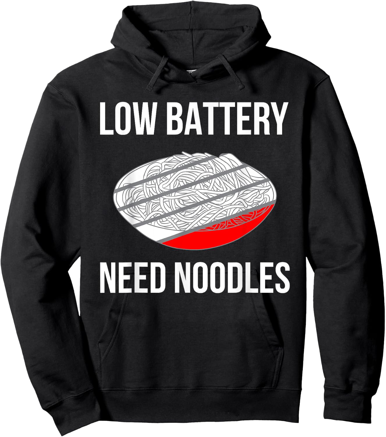 Funny Ramen Noodle Pasta Instant Lunch Men Women Kids Gifts Hoodie - Hoodie | Black