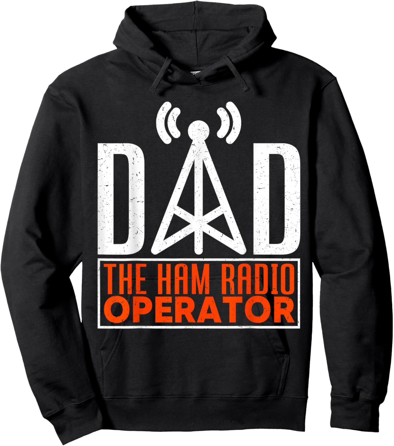 Dad The Ham Radio Operator Father's Day Funny HAM Radio Hoodie - Hoodie | Black