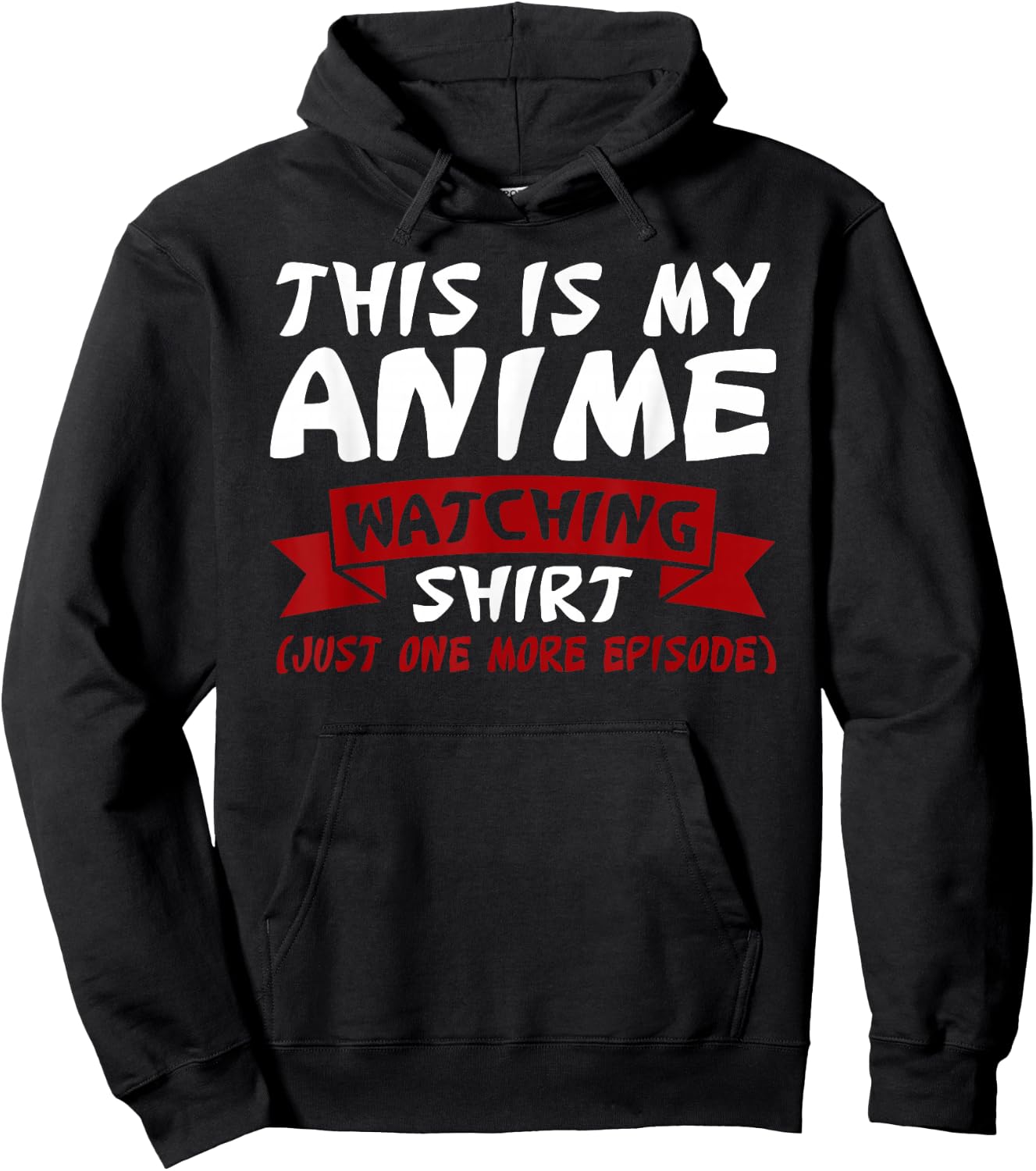 This is My Anime Watching Anime Merchandise Waifu Gift Hoodie - Hoodie | Black