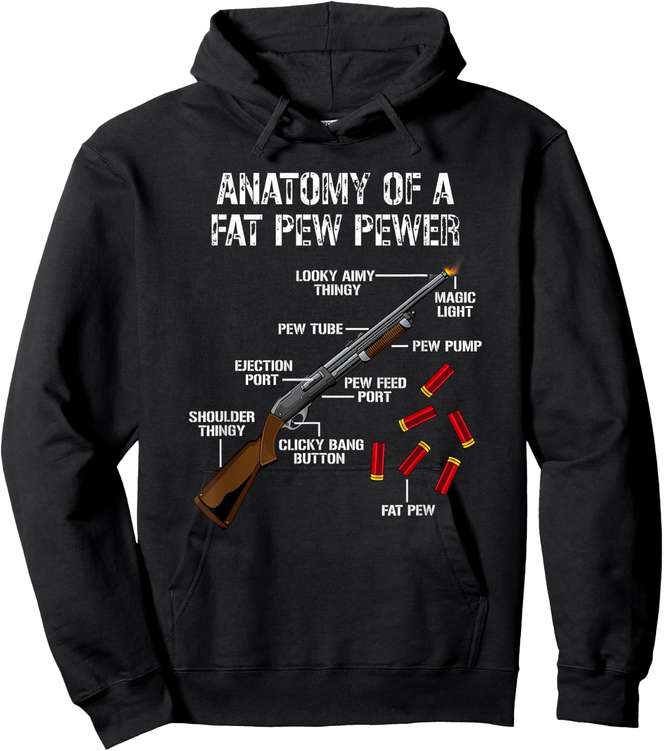 Sporting Clays -Clay Target Shooting -Trap Shooting -Shotgun Hoodie - Hoodie | Black