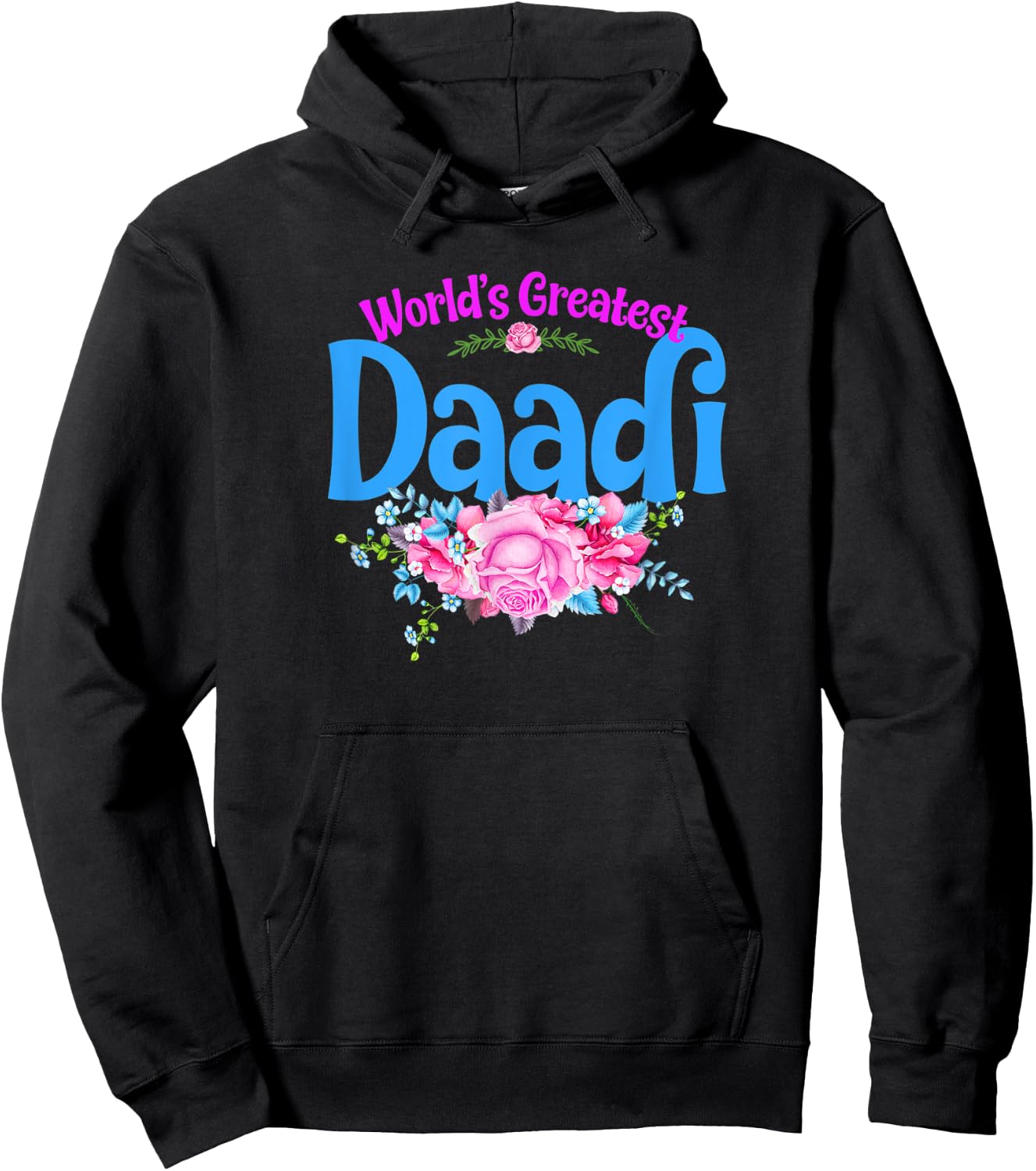 World's Greatest Daadi - Indian Grandma Hoodie - Hoodie | Black