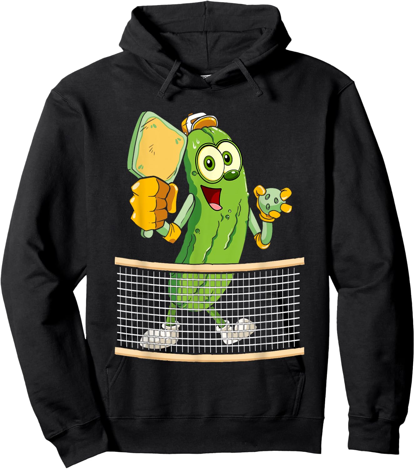 Funny Pickleball Player Men Women Pickle Ball Lover Hoodie - Hoodie | Black