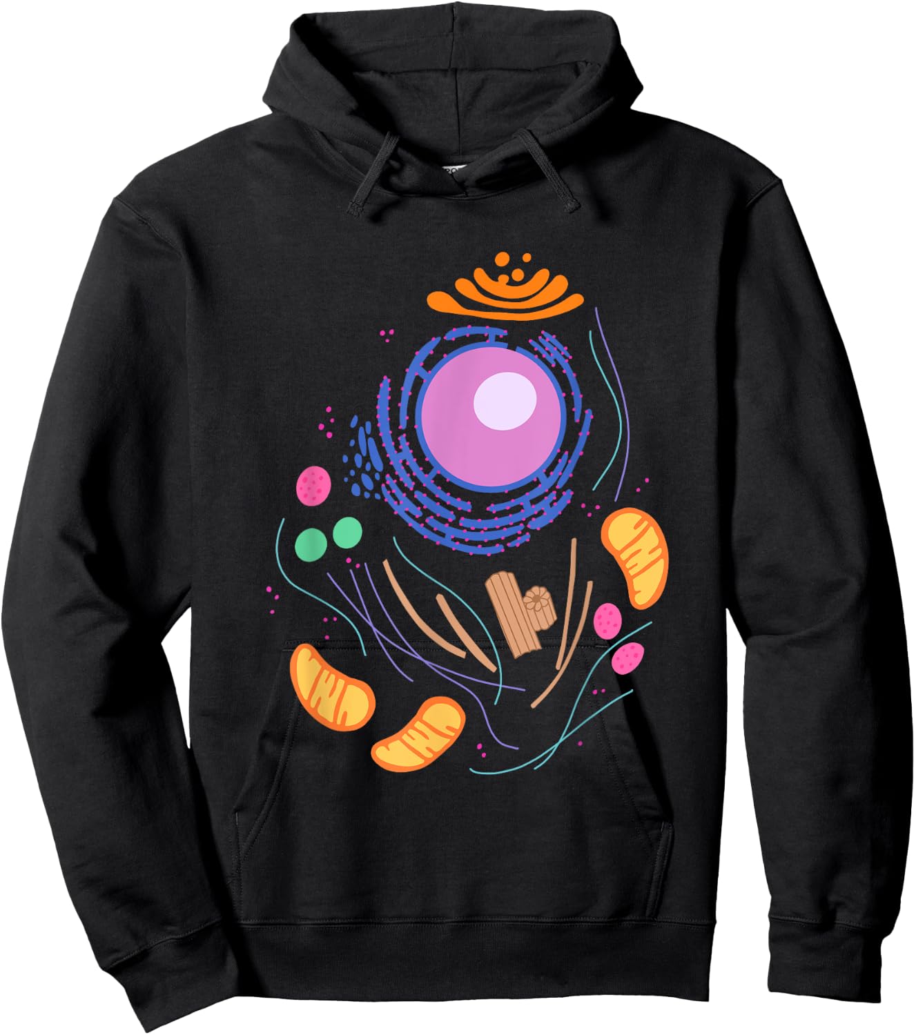 Animal Cell Simple funny quick lazy Halloween costume outfit Hoodie - Hoodie | Black