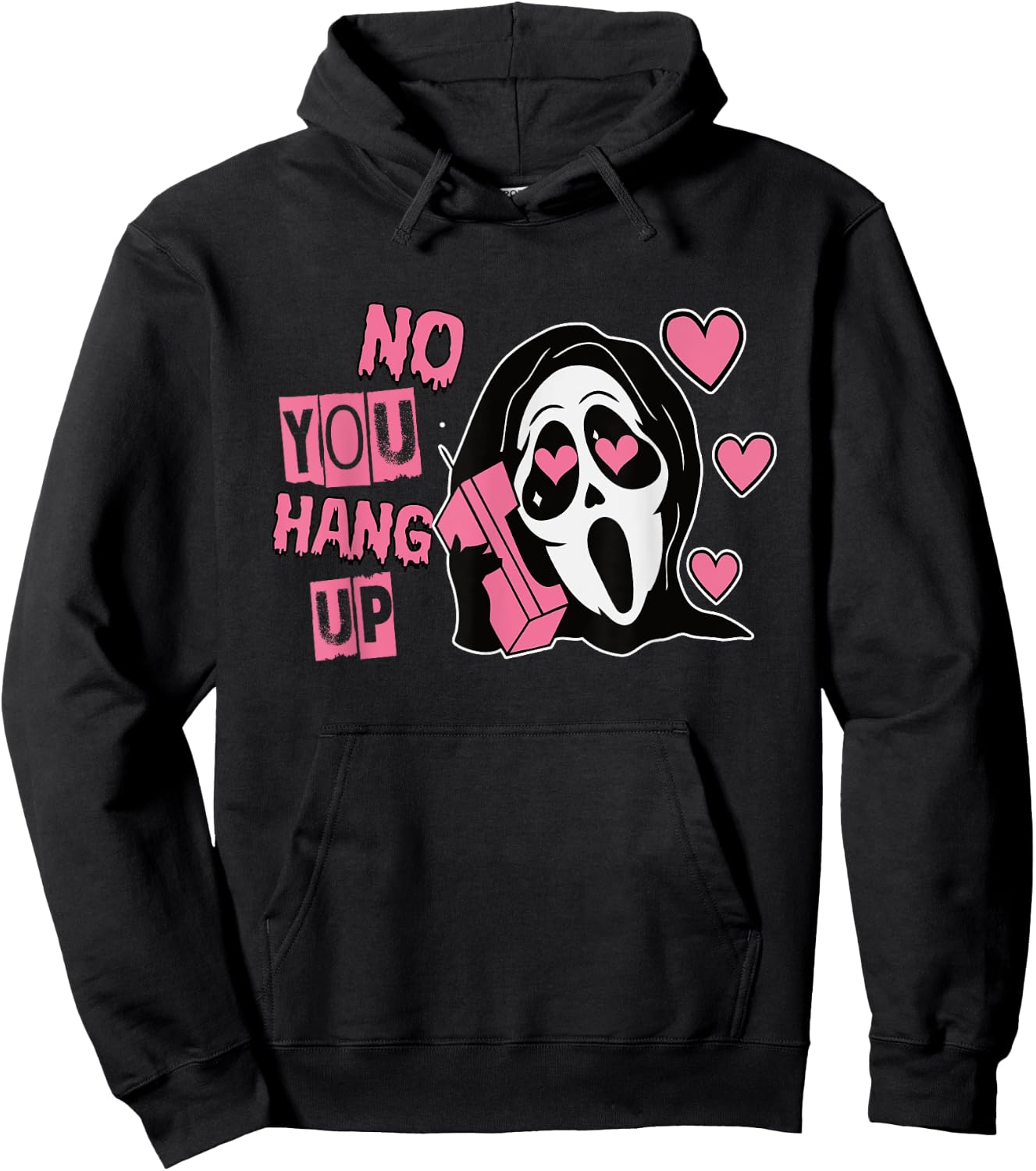 Funny No You Hang Up First Gho-st Calling Hello Halloween Hoodie - Hoodie | Black