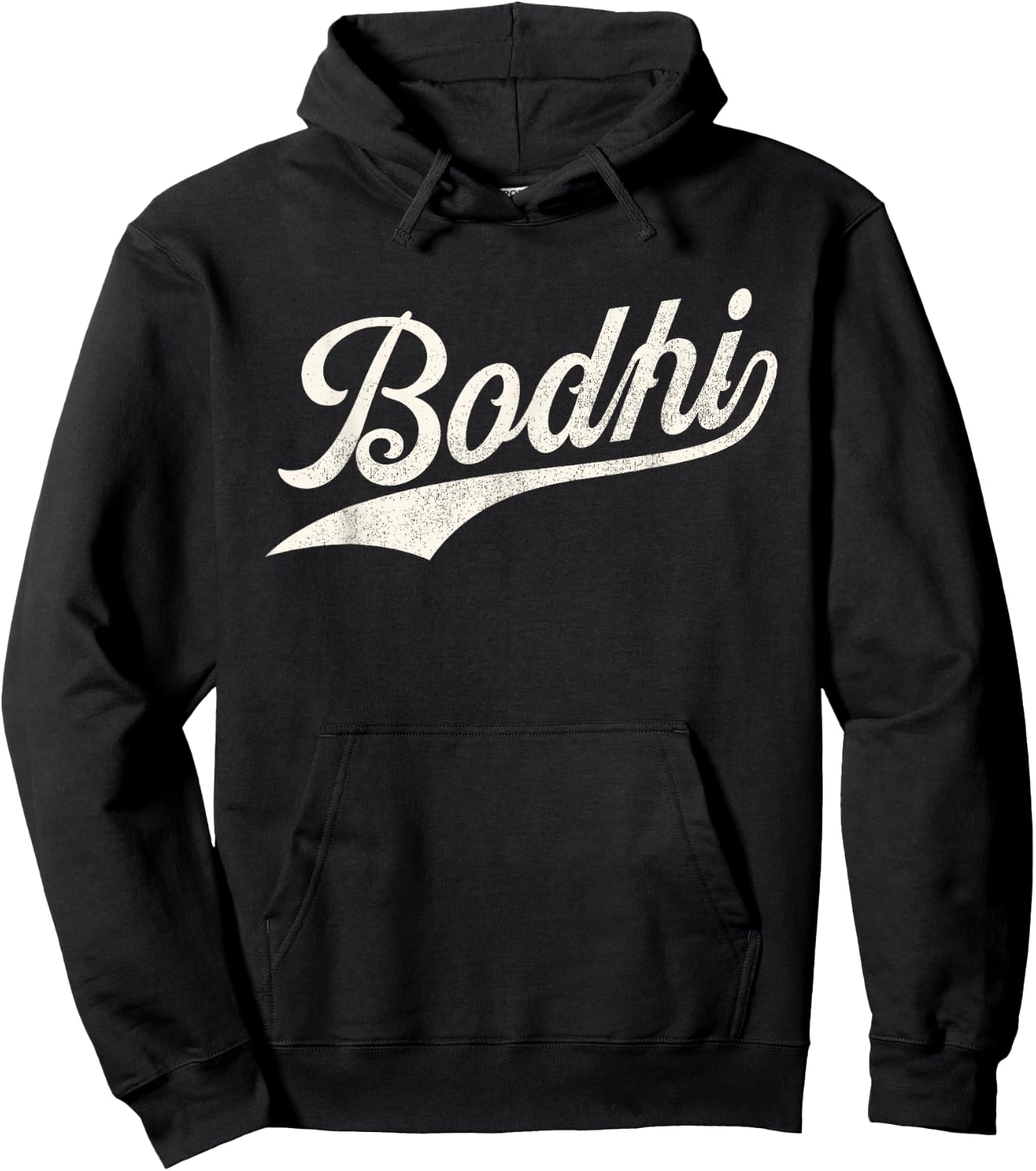 Bodhi Name, Retro Vintage Bodhi Given Name Distressed Hoodie - Hoodie | Black
