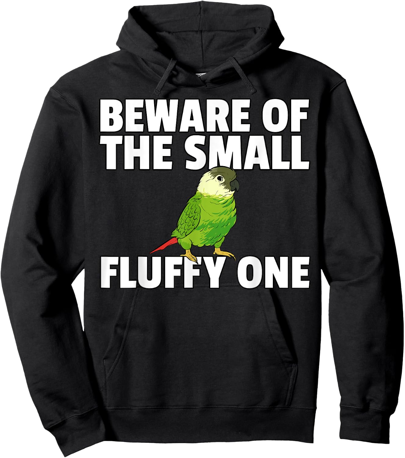 Green Cheek Conure Hoodie - Hoodie | Black