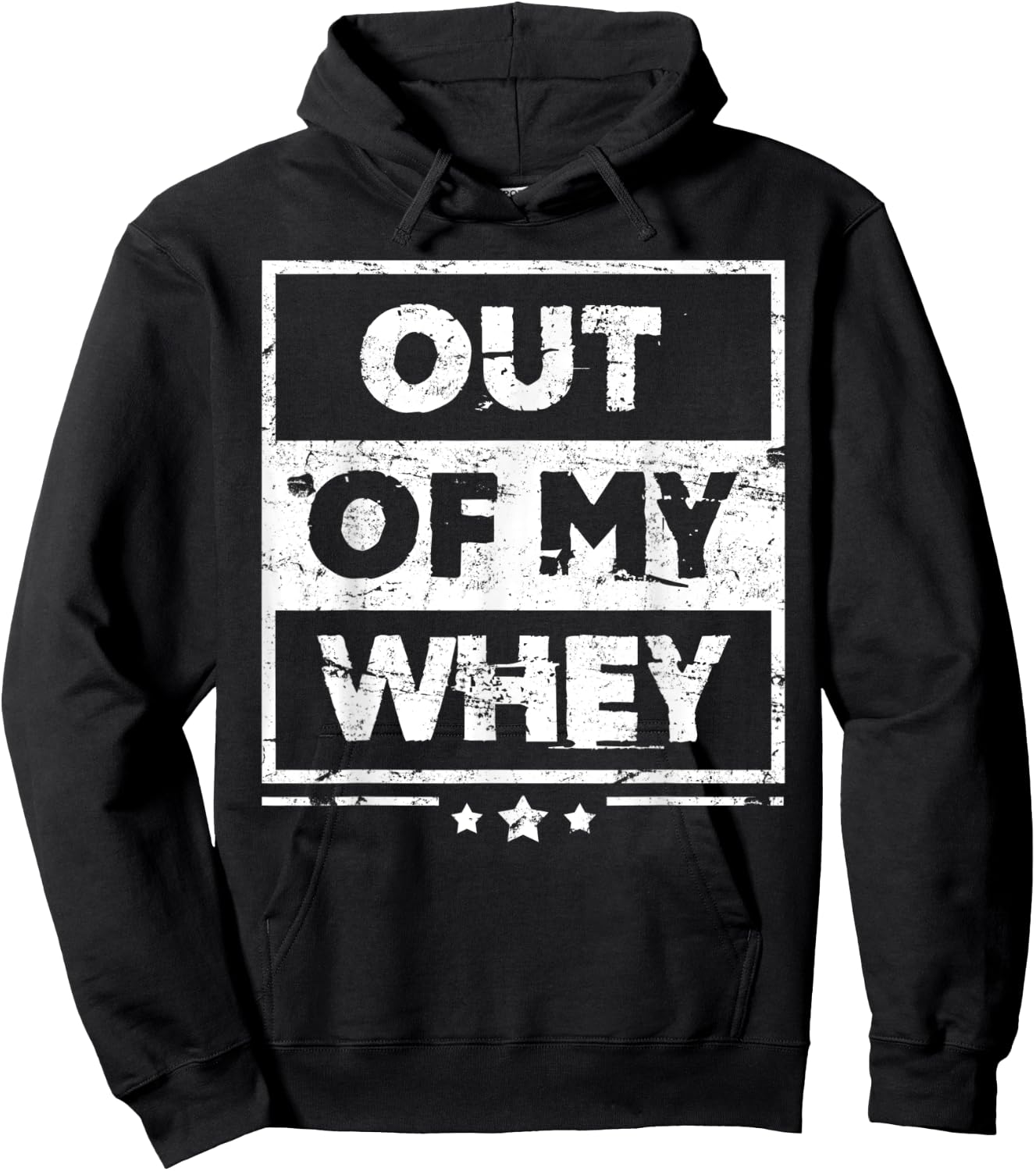 Funny Protein Out Of My Whey Workout Hoodie - Hoodie | Black