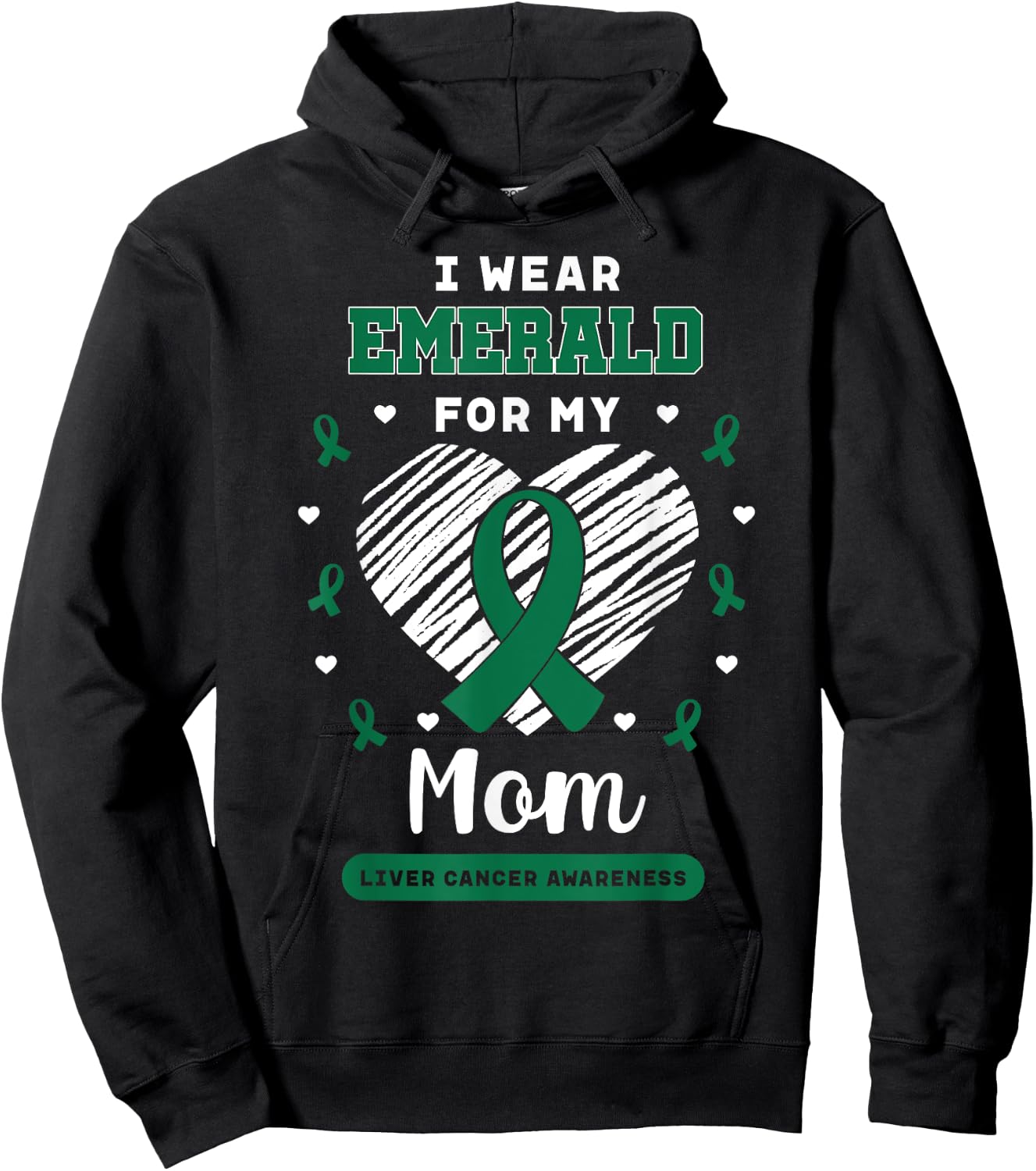 Liver Cancer Awareness Primary Hepatic Daughter Son Gift Hoodie - Hoodie | Black
