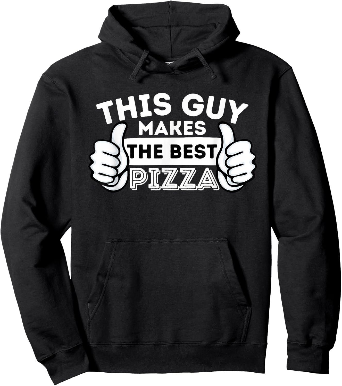 This Guy Makes The Best Pizza - Food Lover Pizza Baker Small Hoodie - Hoodie | Black