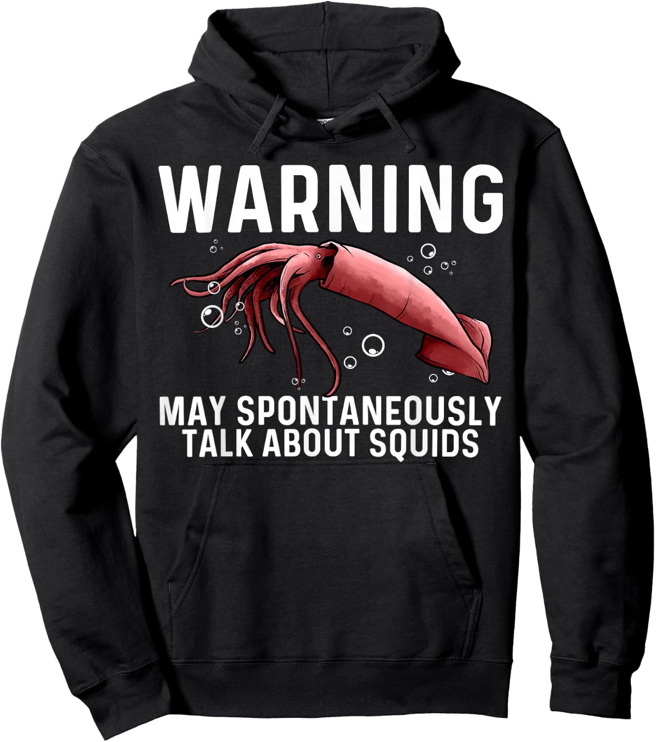 Squid Gift Women Giant Squid Seafood Calamari Lovers Hoodie - Hoodie | Black