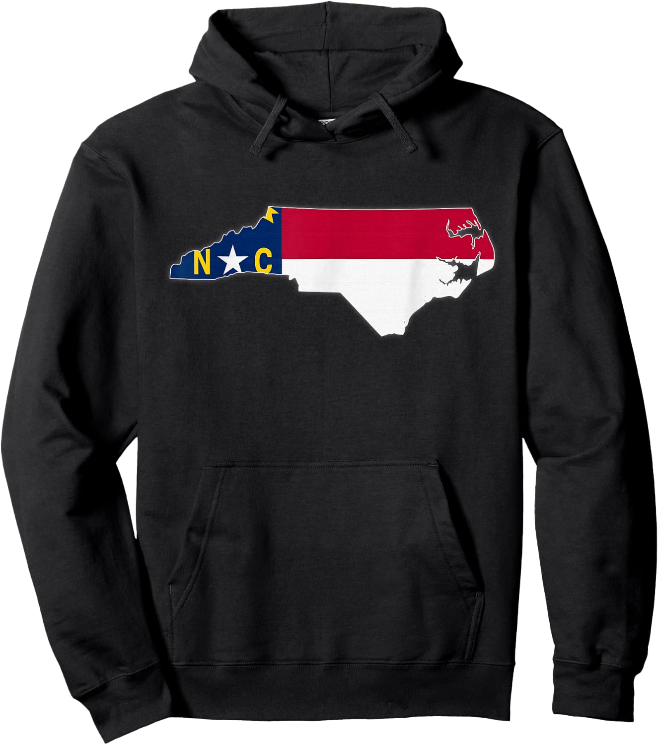 NORTH CAROLINA STATE MAP NORTH CAROLINA NC Flag Roots Gift Hoodie - Hoodie | Black
