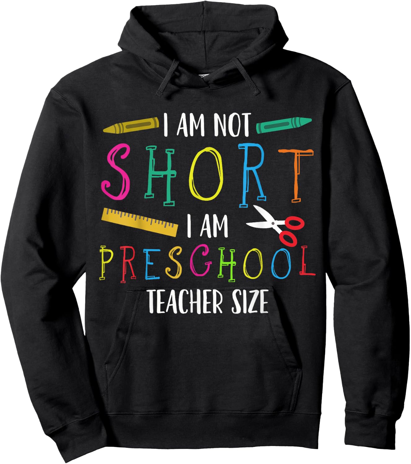 Preschool Teacher Short Pre-K Teacher Hoodie - Hoodie | Black