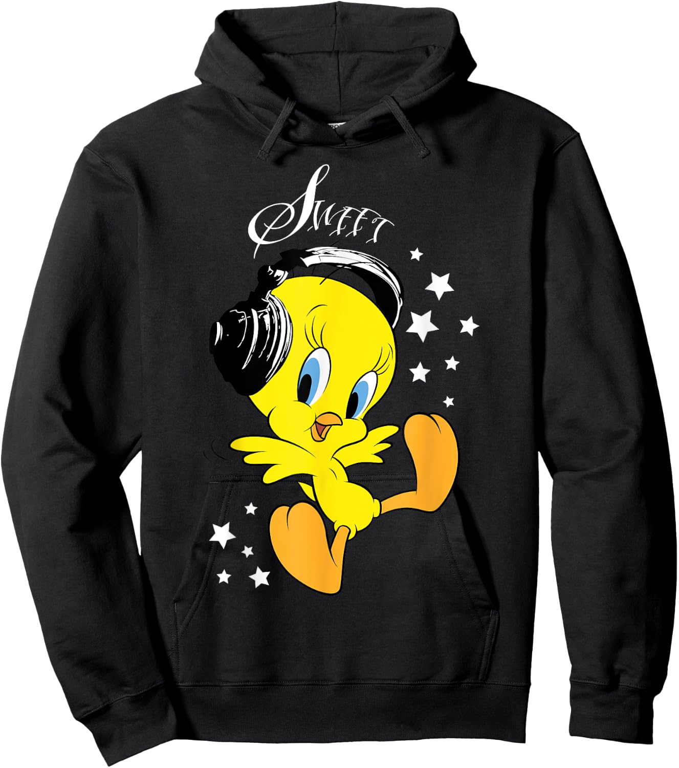 Kids Tweety Headphones Hoodie - Hoodie | Black