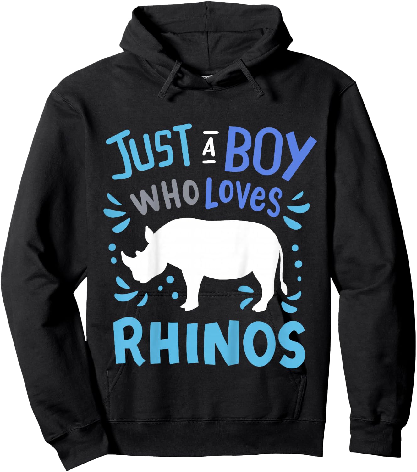 Rhino Rhino Gift Hoodie - Hoodie | Black