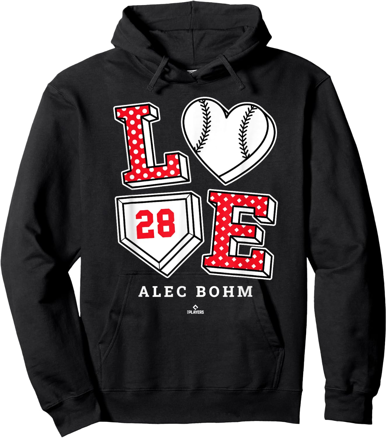 Love Alec Bohm Philadelphia MLBPA Hoodie - Hoodie | Black