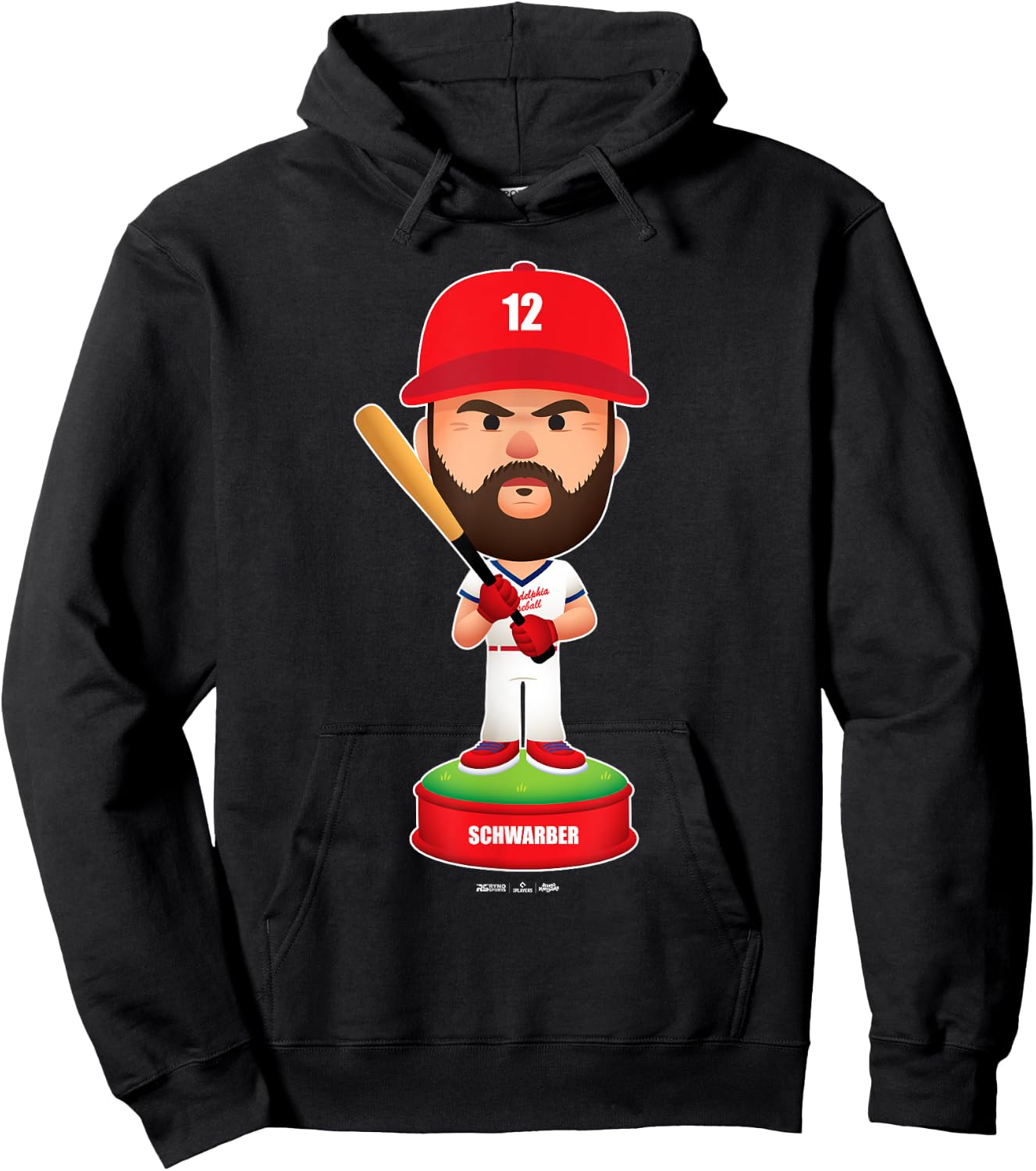 Kyle Schwarber Philadelphia Baseball Bobblehead MLBPA Hoodie - Hoodie | Black