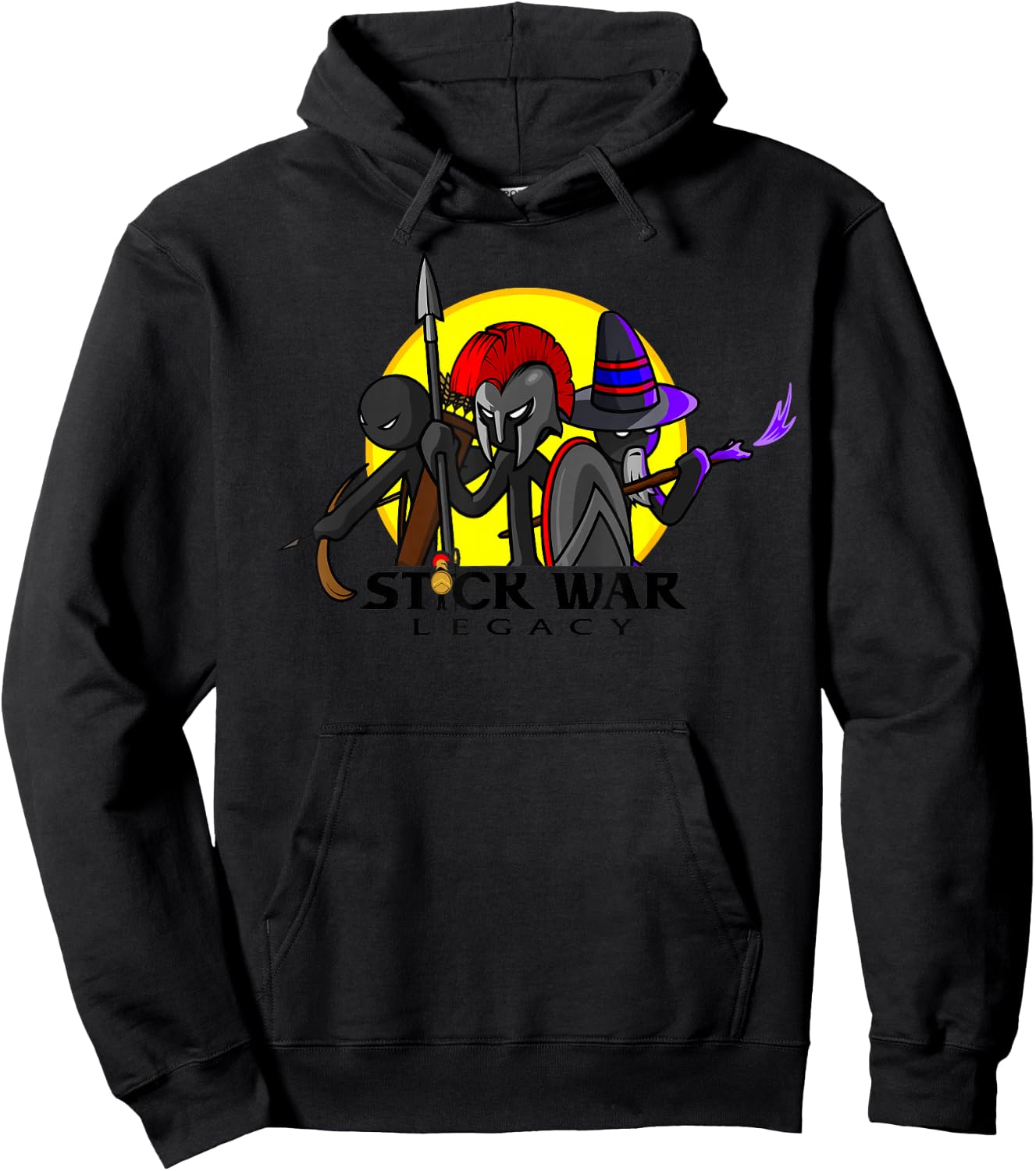 Stick War: Legacy - 3 in The Sun - Spearton First Hoodie - Hoodie | Black