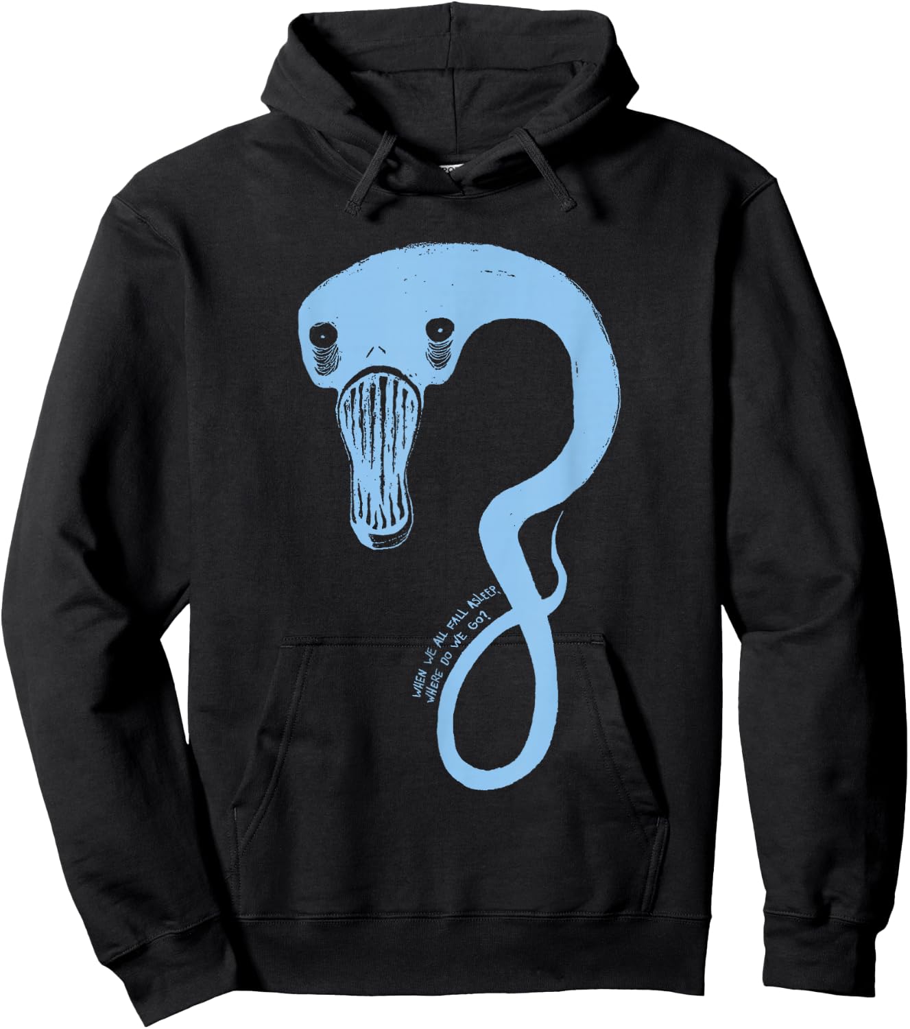 Billie Eilish Official Monster Blue Hoodie - Hoodie | Black