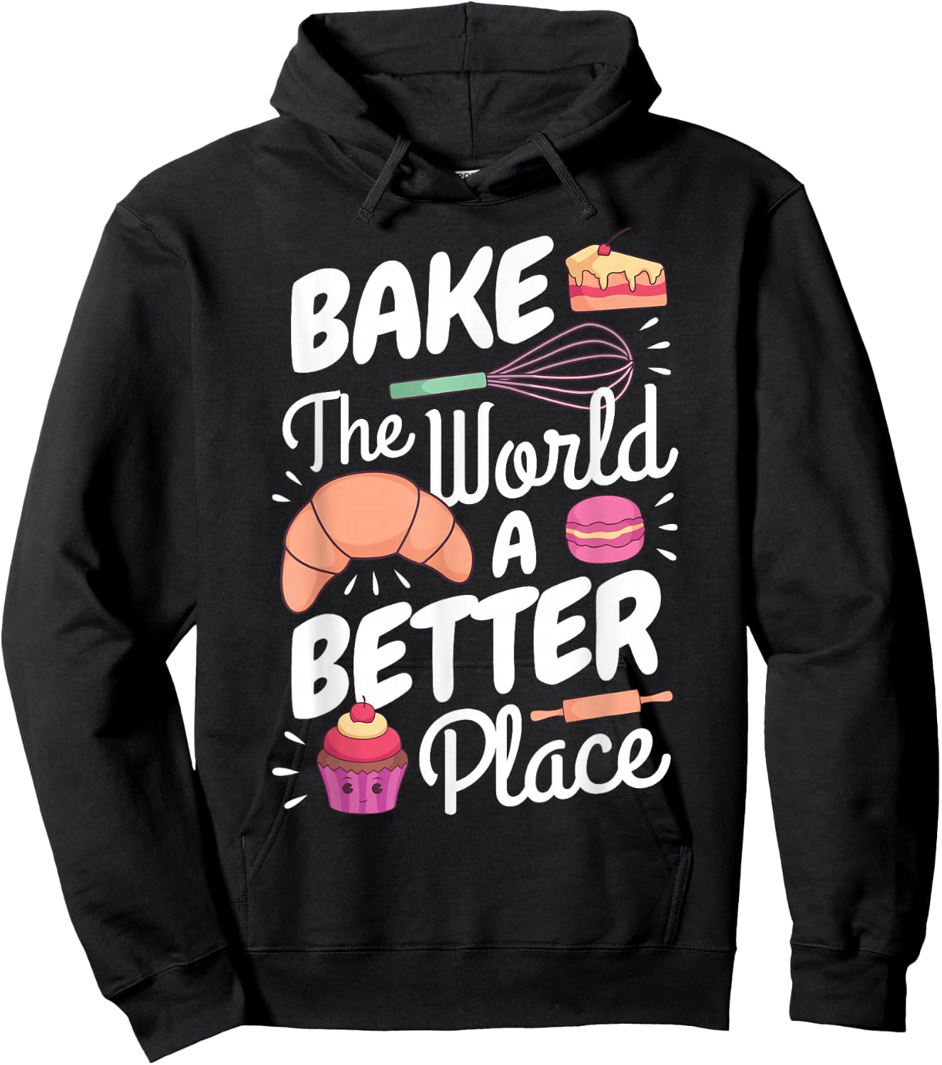 Funny Pastry Chef Baker Pâtissier I Backe Die Welt Besser Hoodie - Hoodie | Black
