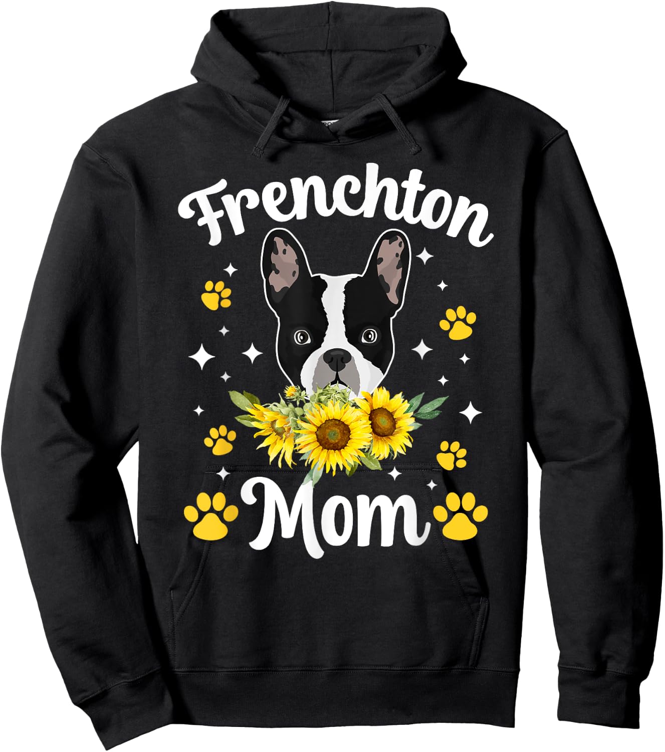 Frenchton Mom Cute Frenchton Owner Frenchton Dog Hoodie - Hoodie | Black