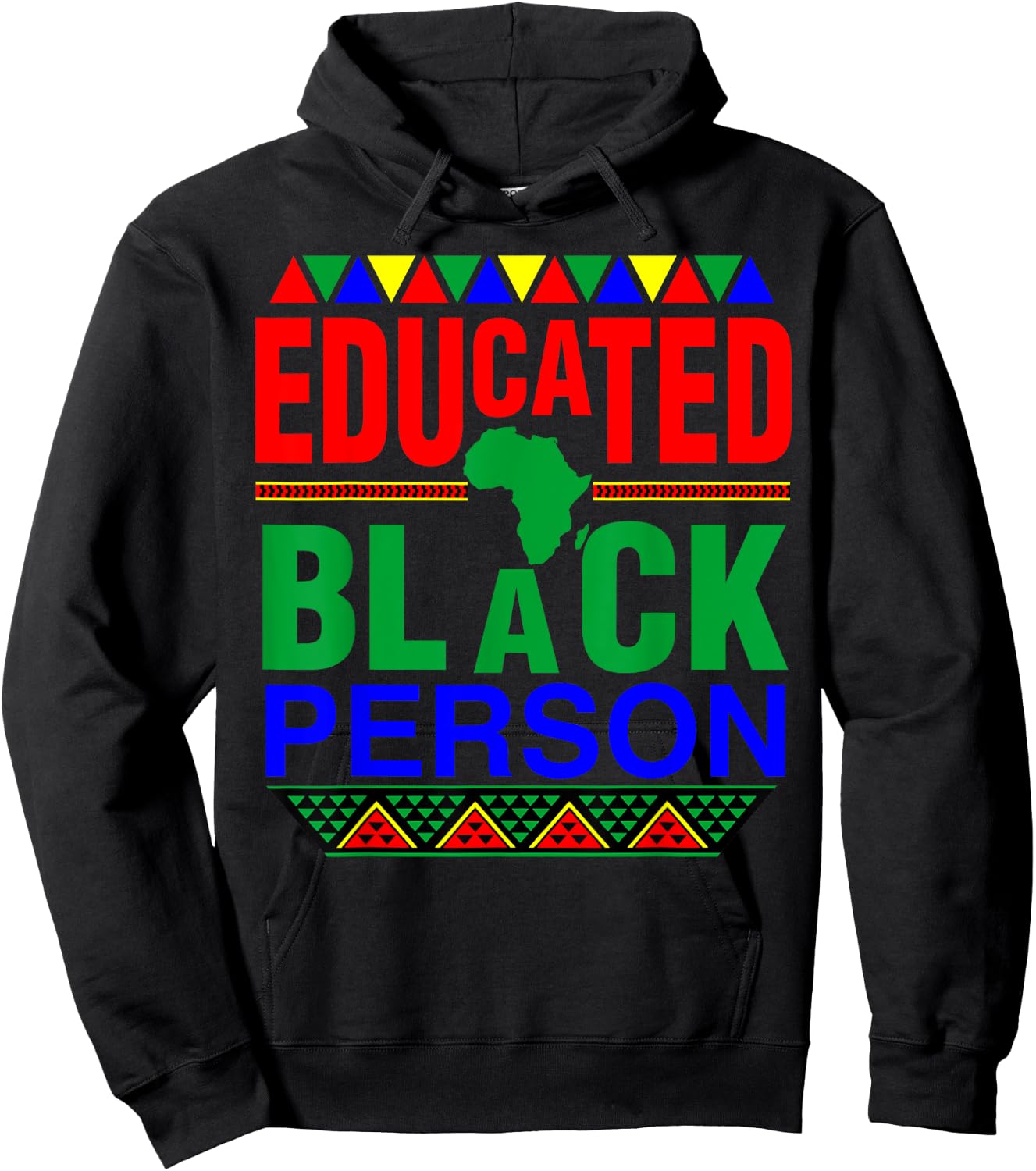 Educated Black Person | Smart Cute Black Gift Hoodie - Hoodie | Black