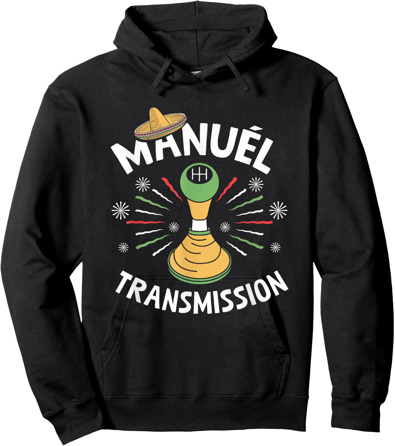 Manuel Transmission Gearbox Mexican Manual Transmission Hoodie - Hoodie | Black