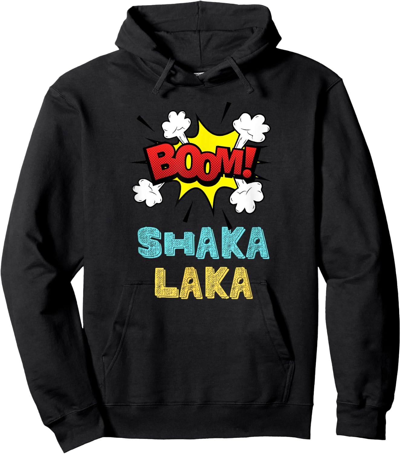 Crazy Nemesh Boom Shakalaka Funny Comics Vibes Aloha Hawaiian Greeting - Men's Surfing Hawaiian Father's Day - Black, Small Hoodie - Hoodie | Black