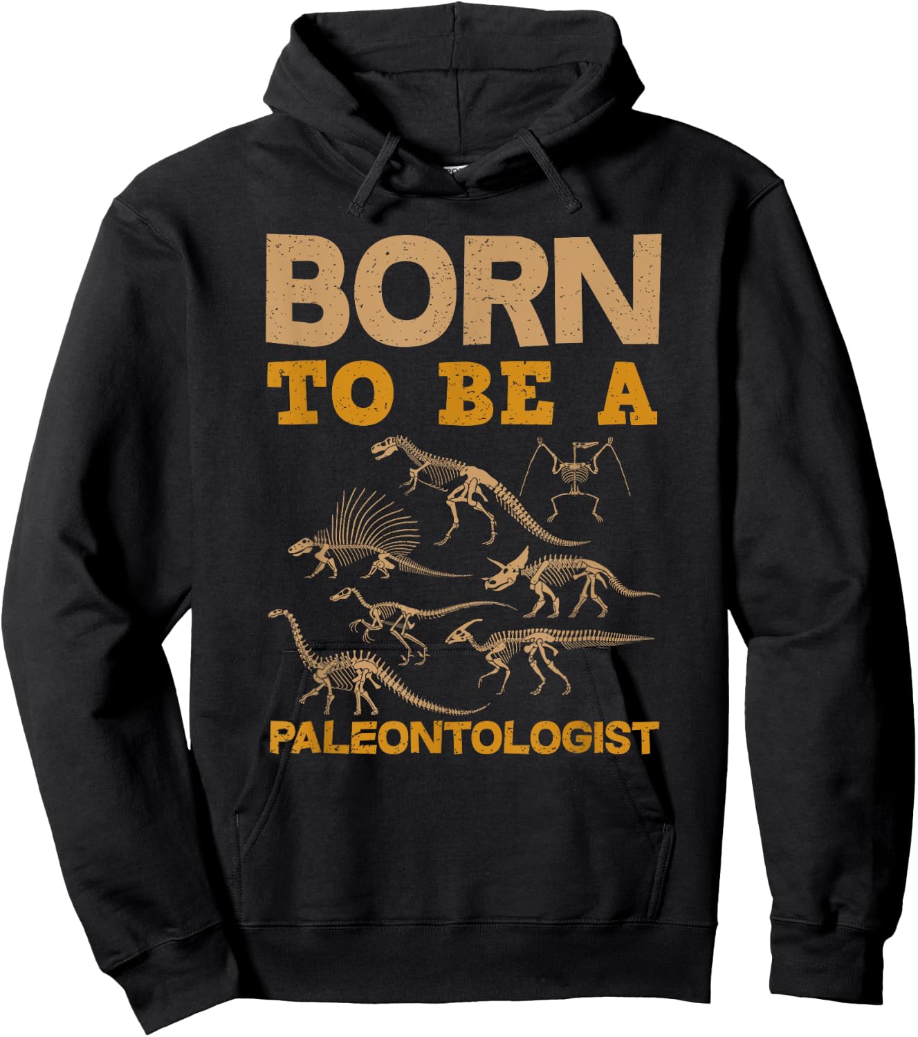 Born To Be A Paleontologist - Funny Gift Kids Hoodie - Hoodie | Black