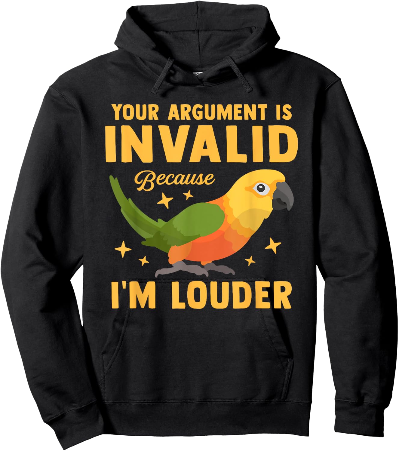 Funny Jenday Conure Bird Lover Parrot Pet Animal Owner Gifts Hoodie - Hoodie | Black