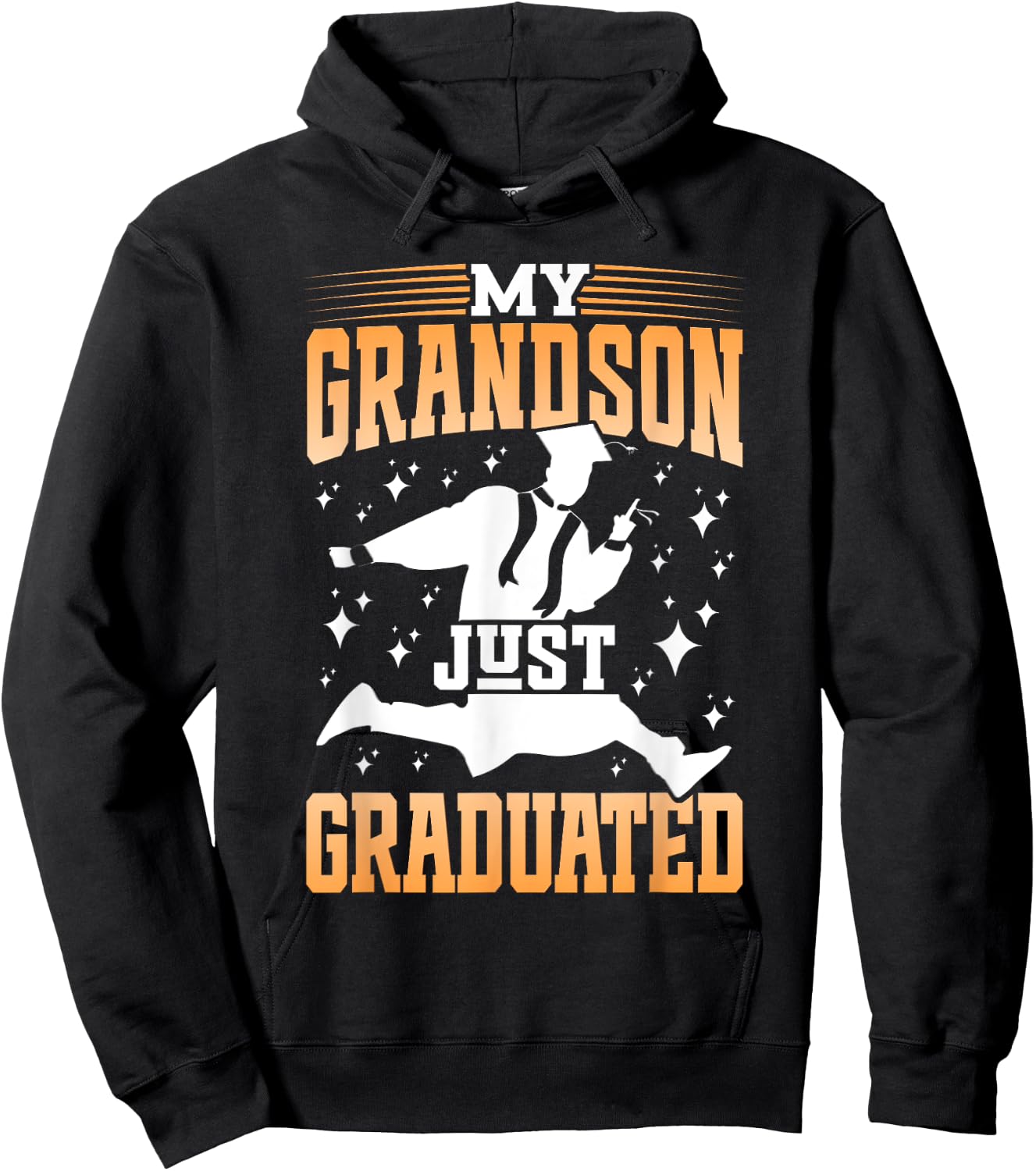 My Grandson Just Graduated Granny Grandma Of Graduate Hoodie - Hoodie | Black