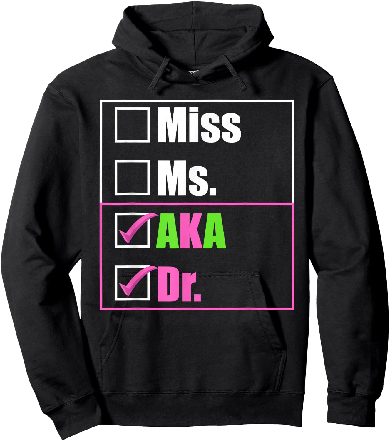 AKA Doctor Medical Worker Appreciation Graduation Hoodie - Hoodie | Black