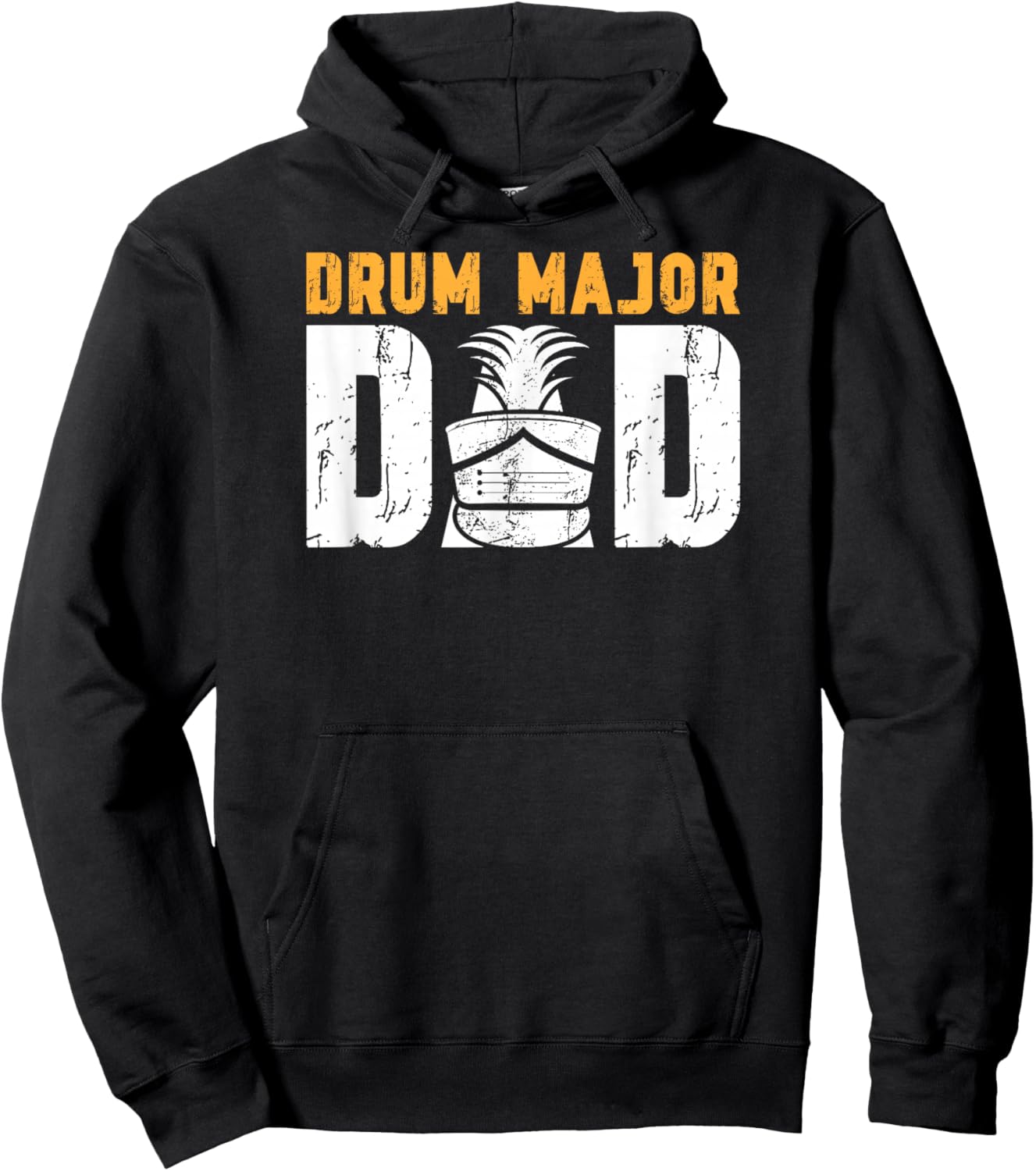 Drum Major Dad Proud Dad Of A Drum Major Father Hoodie - Hoodie | Black