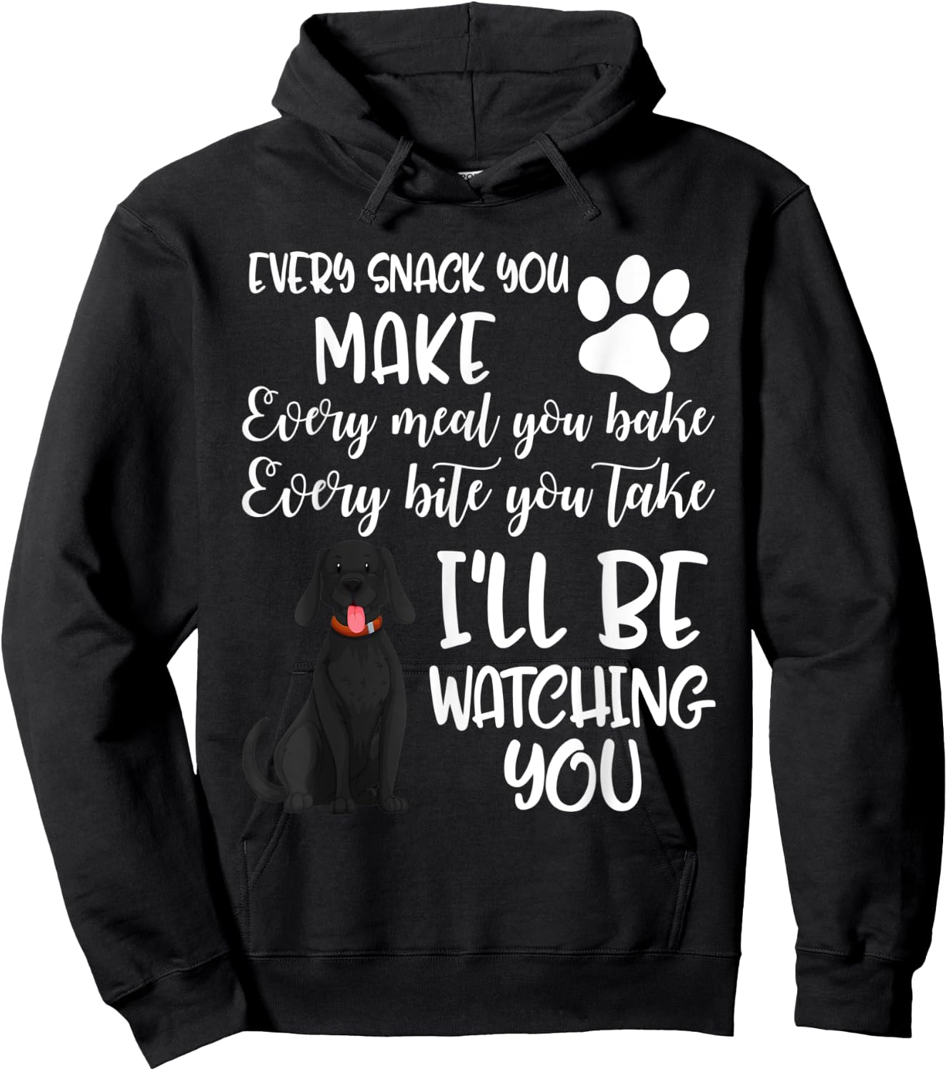 Dog Groomer Every Snack Meal Bake Labrador Black Lab Pet Mom Men Women Kids Hoodie - Hoodie | Black