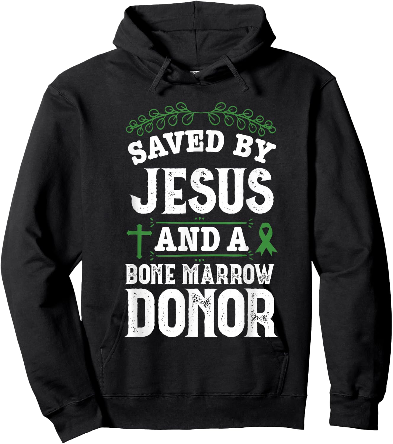 Bone Marrow Transplant Organ Donor Survivor Jesus Recovery Hoodie - Hoodie | Black