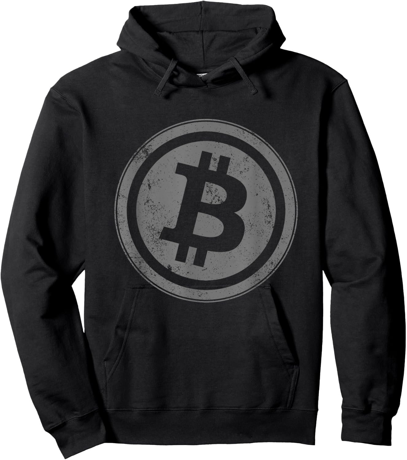 Vintage Bitcoin BTC Logo Crypto Currency Traders Bitcoin Hoodie - Hoodie | Black