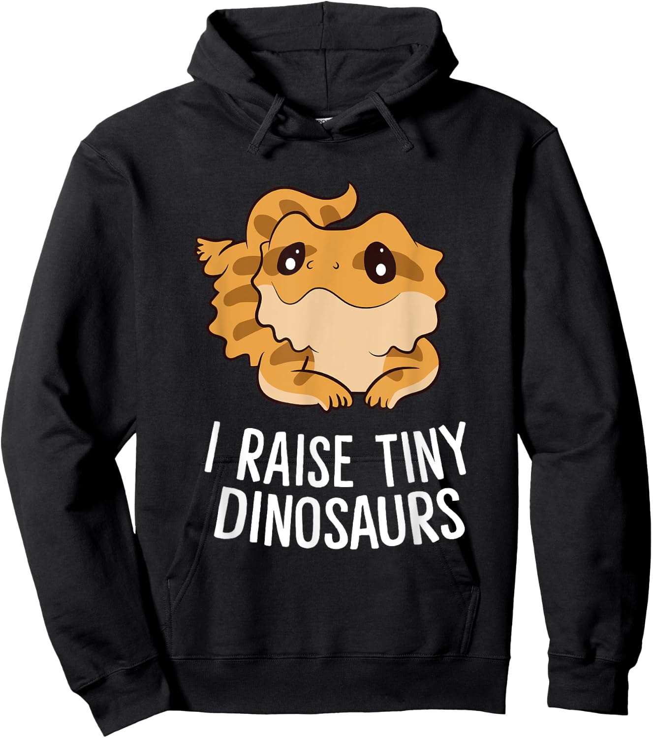 I Raise Tiny Dinosaurs Lizard Bearded Dragon Mom Hoodie - Hoodie | Black