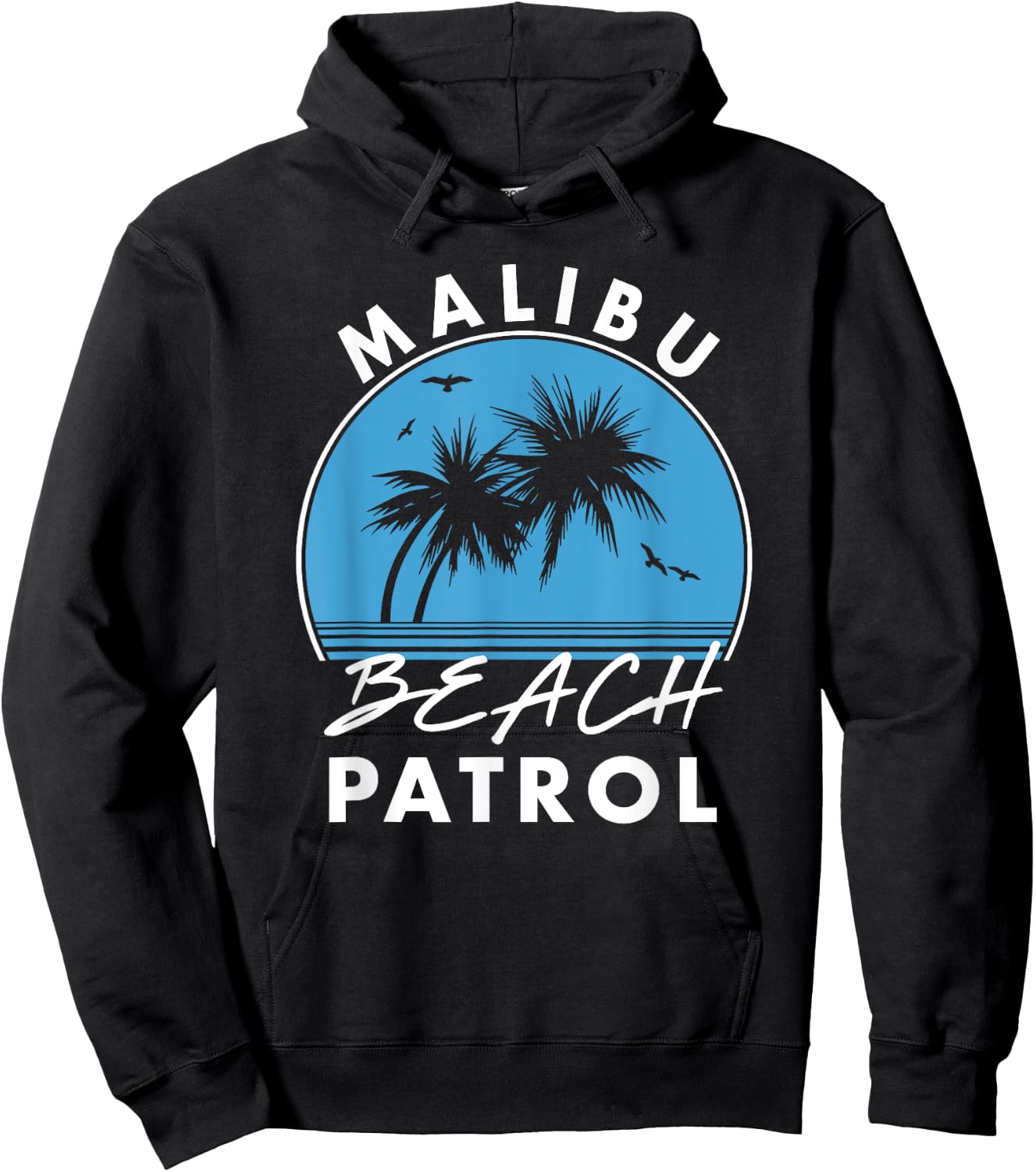 Malibu Beach Patrol Men Women Kids Hoodie - Hoodie | Black
