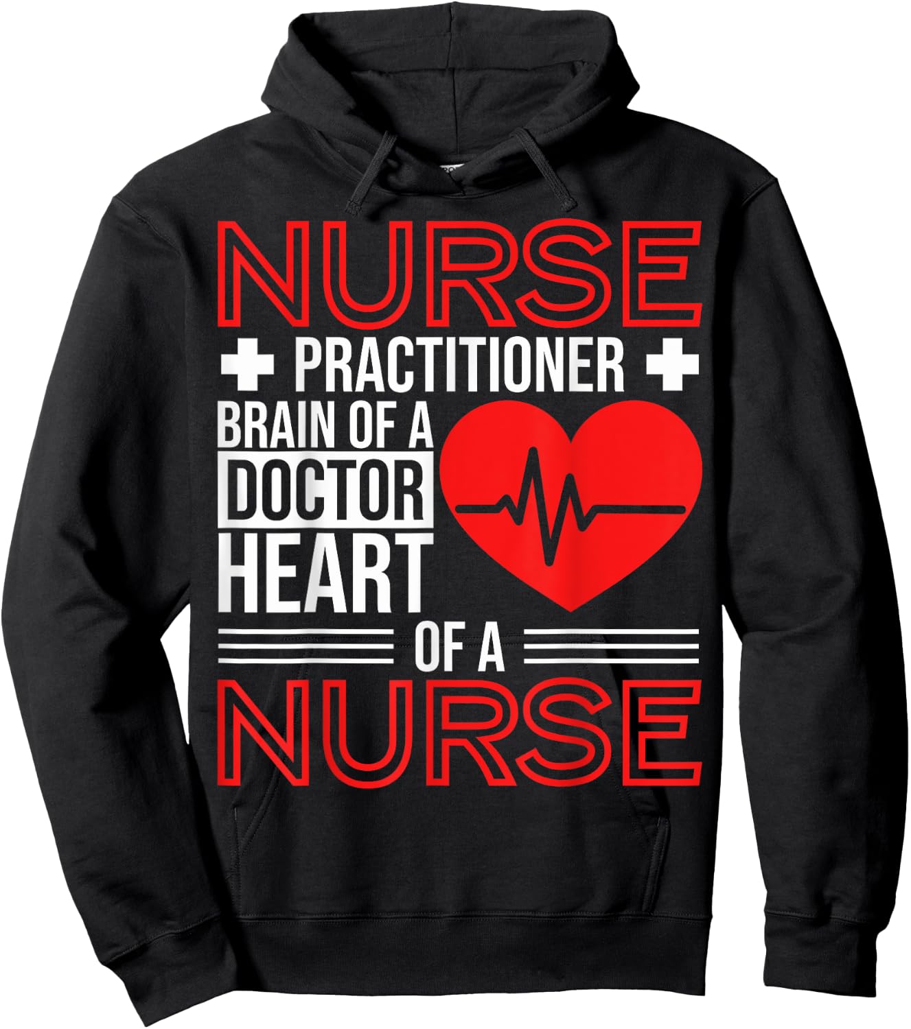 New Nurse Practitioners Nurse Practitioner Brain Of A Doctor Hoodie - Hoodie | Black