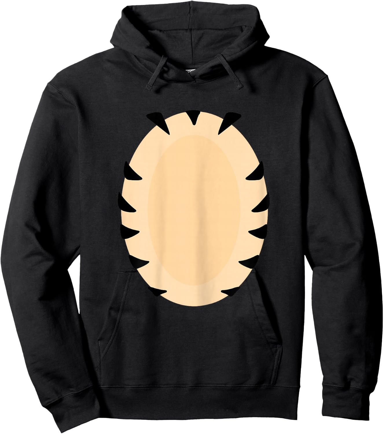 Tiger Costume Orange Adult DIY Hoodie - Hoodie | Black