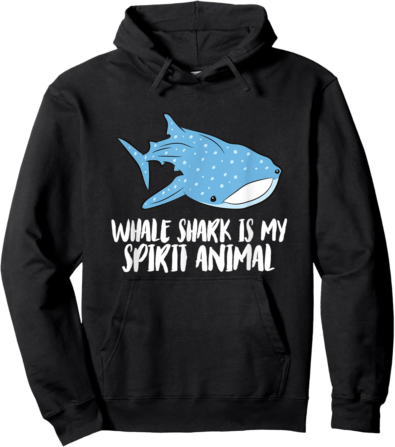 Whale Shark Is My Spirit Animal Cute Whale Shark Hoodie - Hoodie | Black