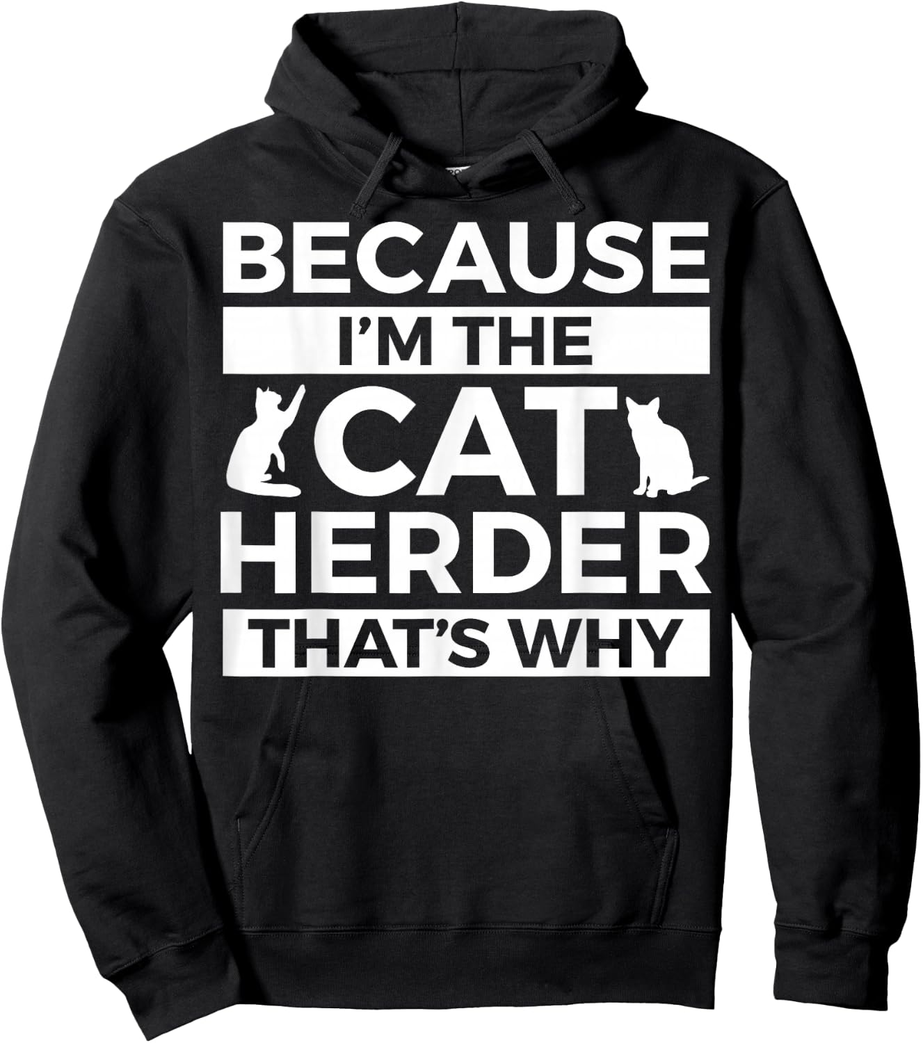 Cat Herder Apparel - Funny Cute Herders Design Hoodie - Hoodie | Black