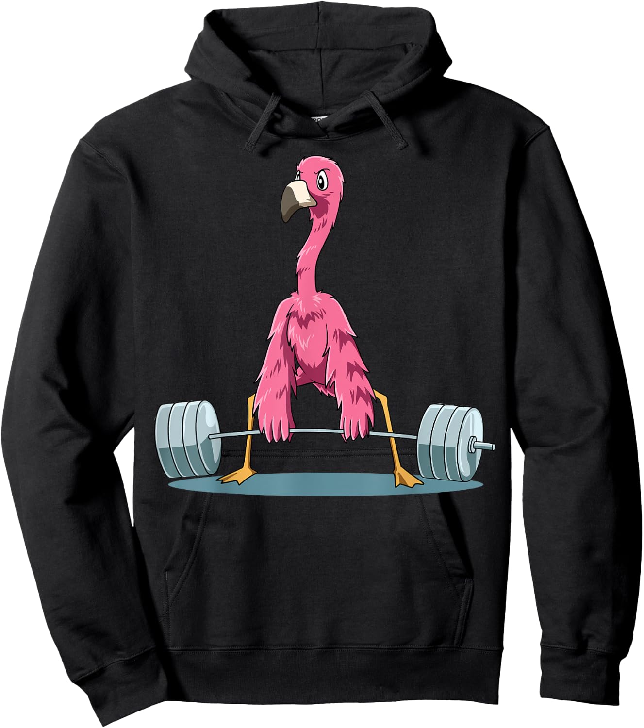 Weightlifting Flamingo Deadlifting Flamingo Powerlifting Gym Hoodie - Hoodie | Black