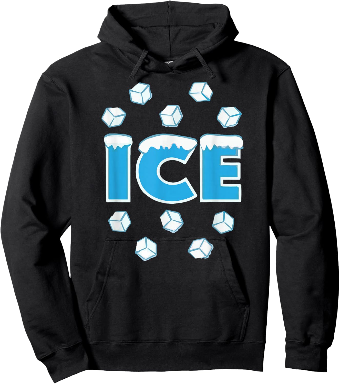 Ice Baby Family Couple Funny Halloween Costume Hoodie - Hoodie | Black