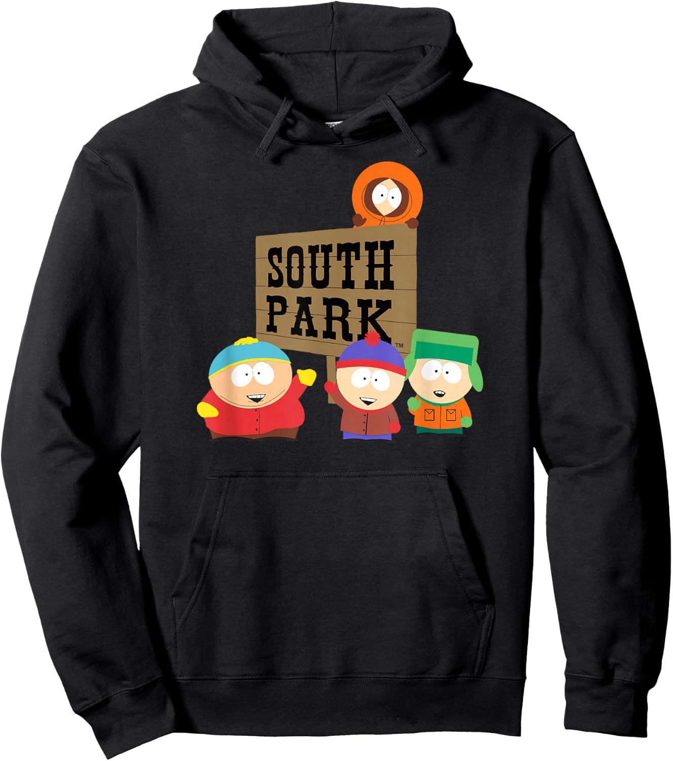 South Park Gang with Sign Hoodie - Hoodie | Black
