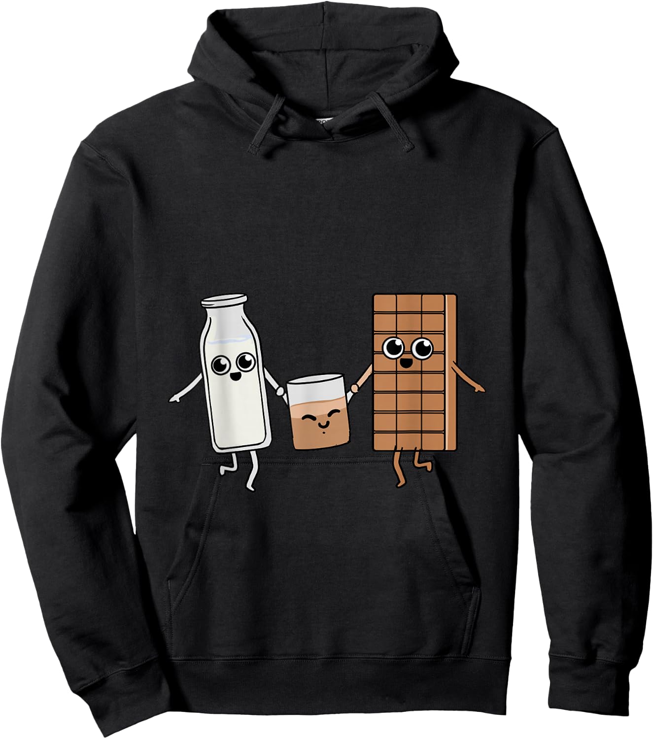 Kawaii Chocolate Milk Chocolate Milk Lover Gift Hoodie - Hoodie | Black