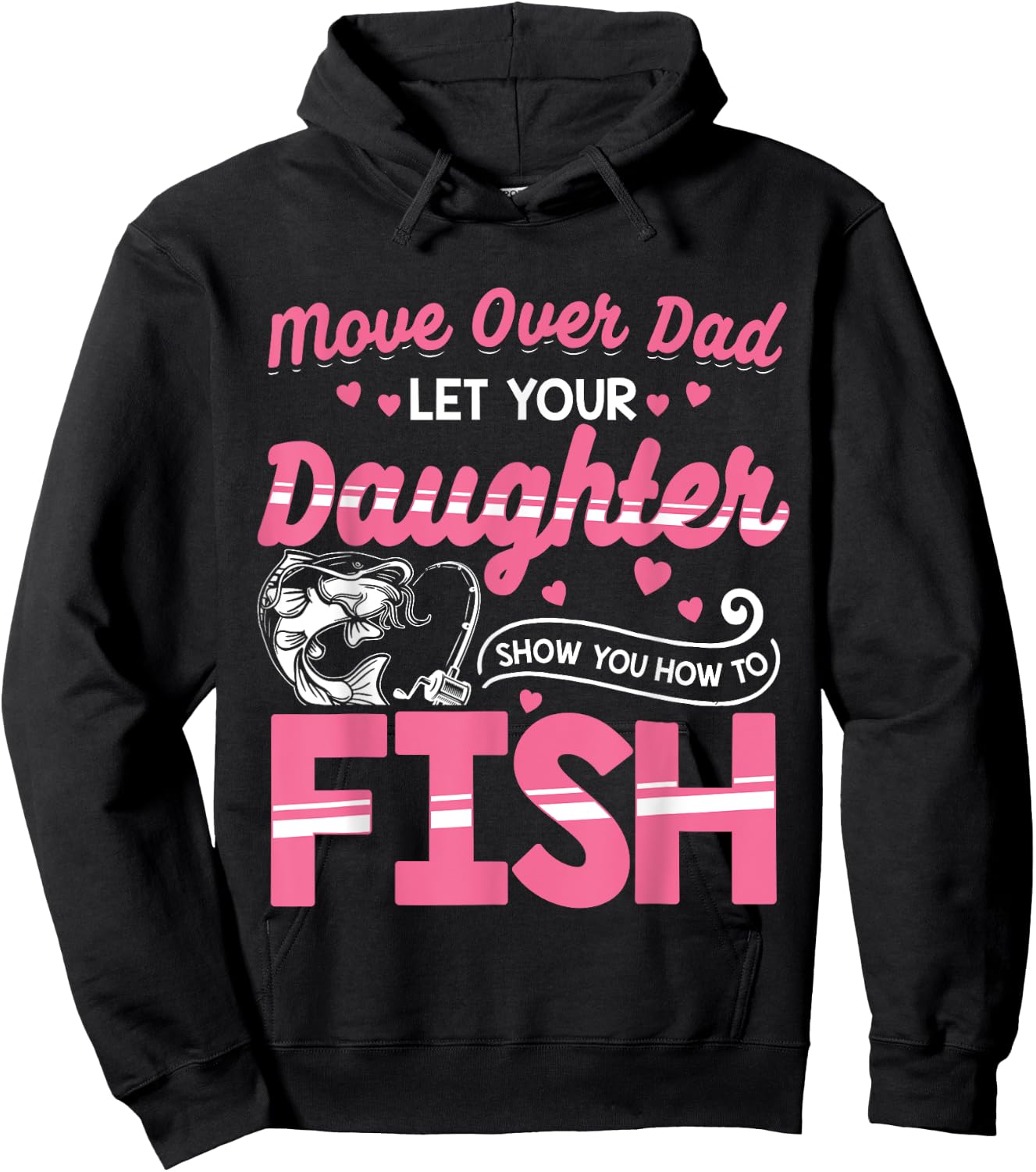 Daughter Fishing Shirt Dad Daughter Matching Fishing Hoodie - Hoodie | Black