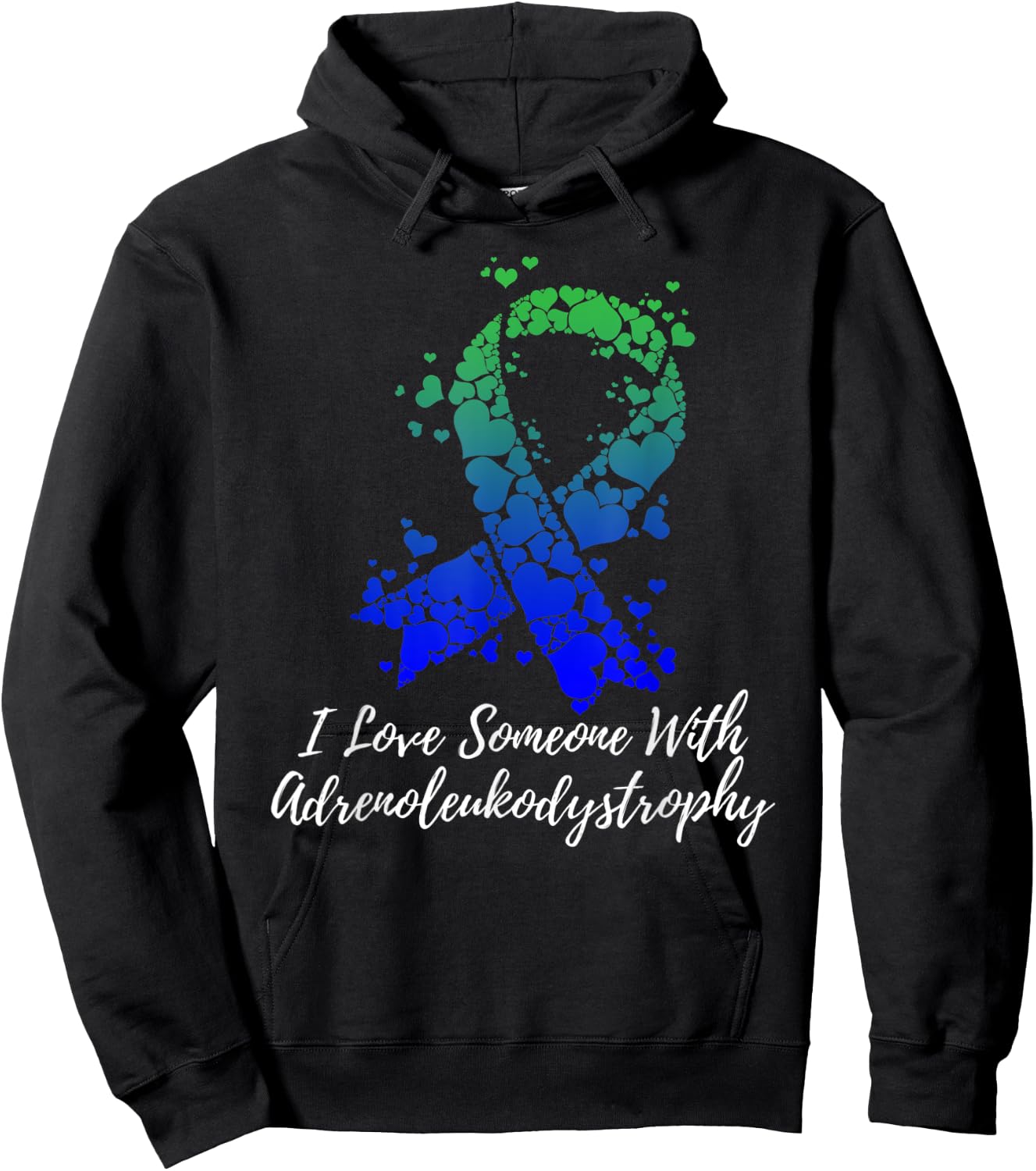 I Love Someone With Adrenoleukodystrophy Awareness Hoodie - Hoodie | Black
